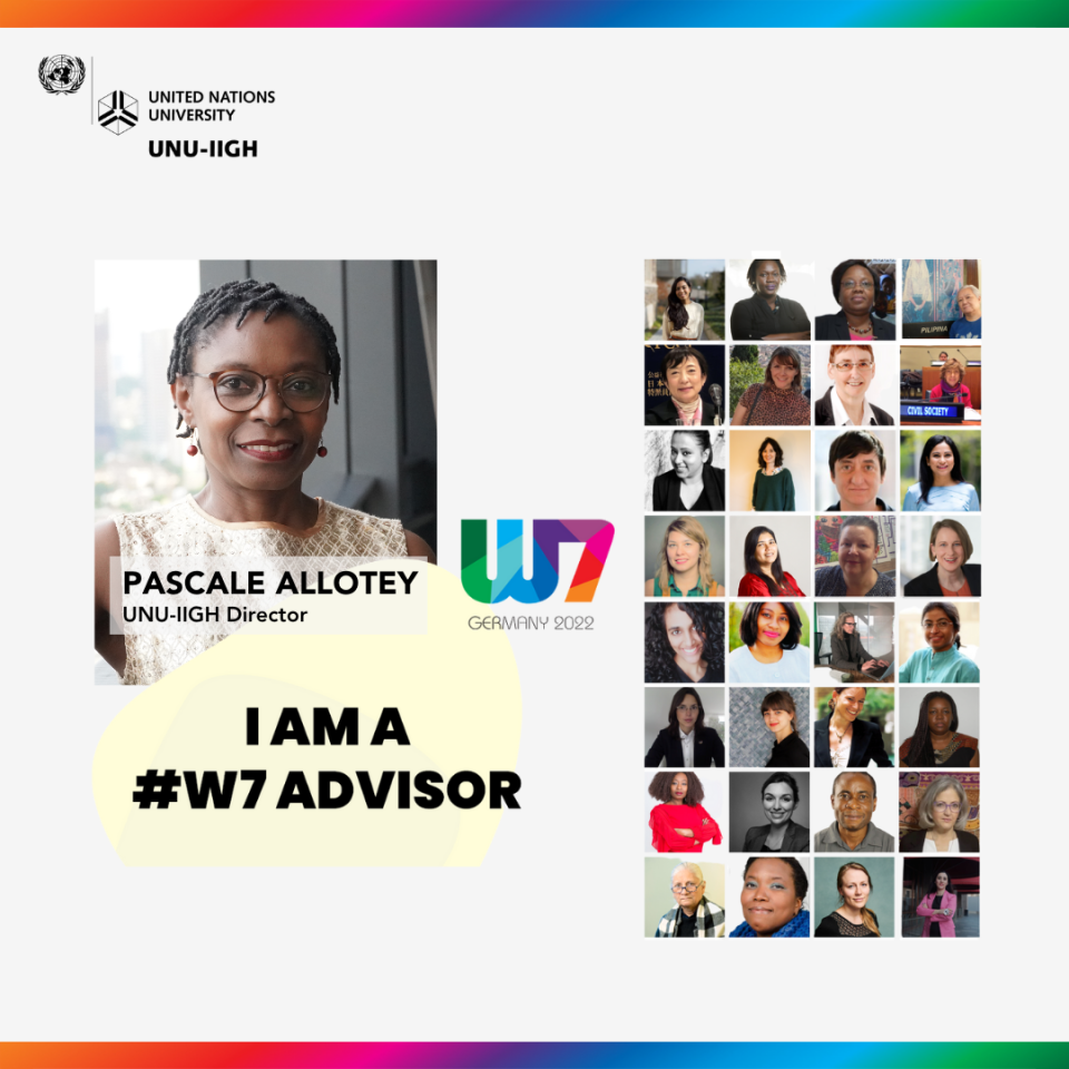 Pascale Allotey Appointed Women7 Advisor. Advancing gender equality through expertise.